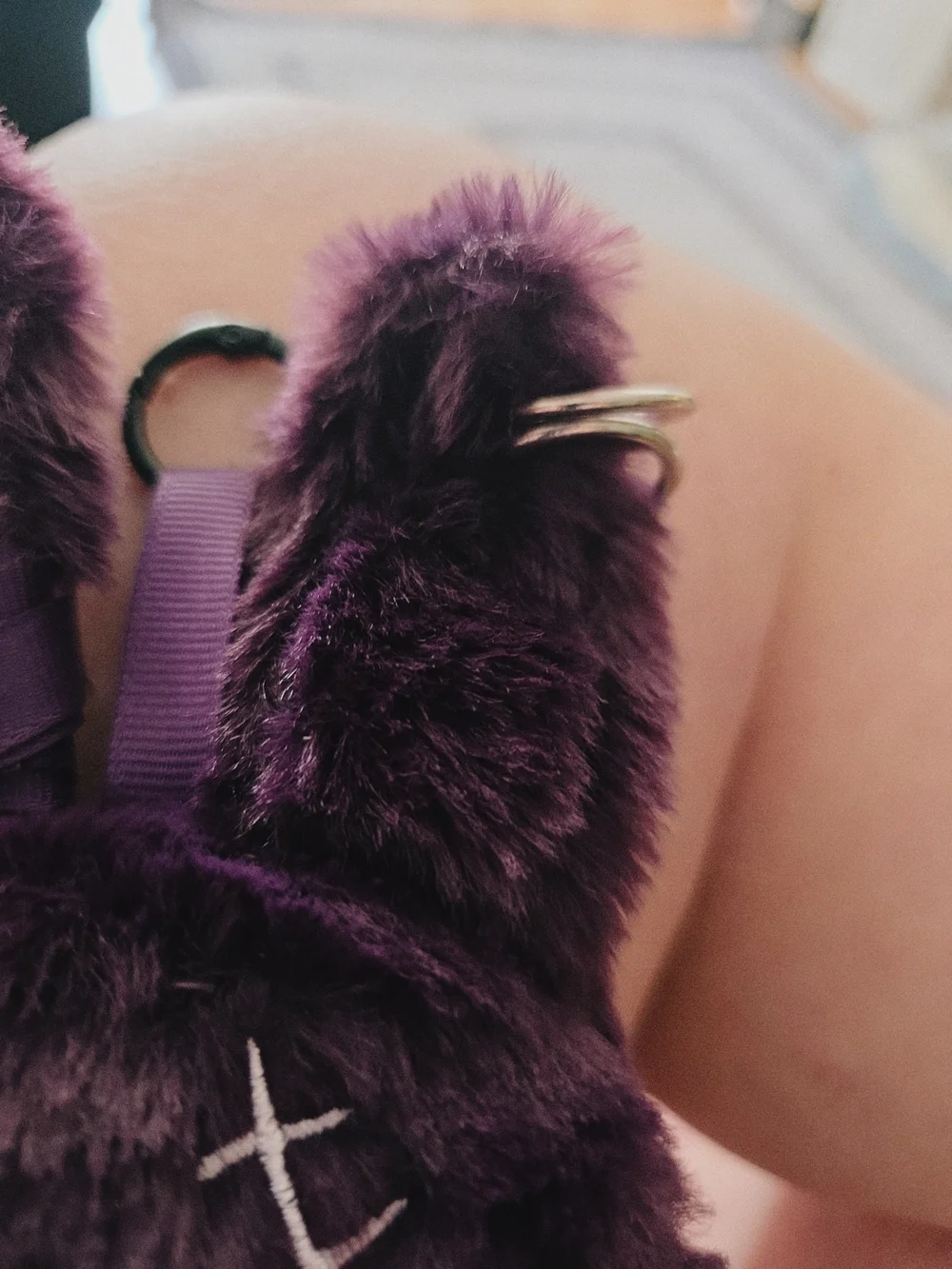 Plush Purple Bunny Bag Charm Keychain – Kids Accessories